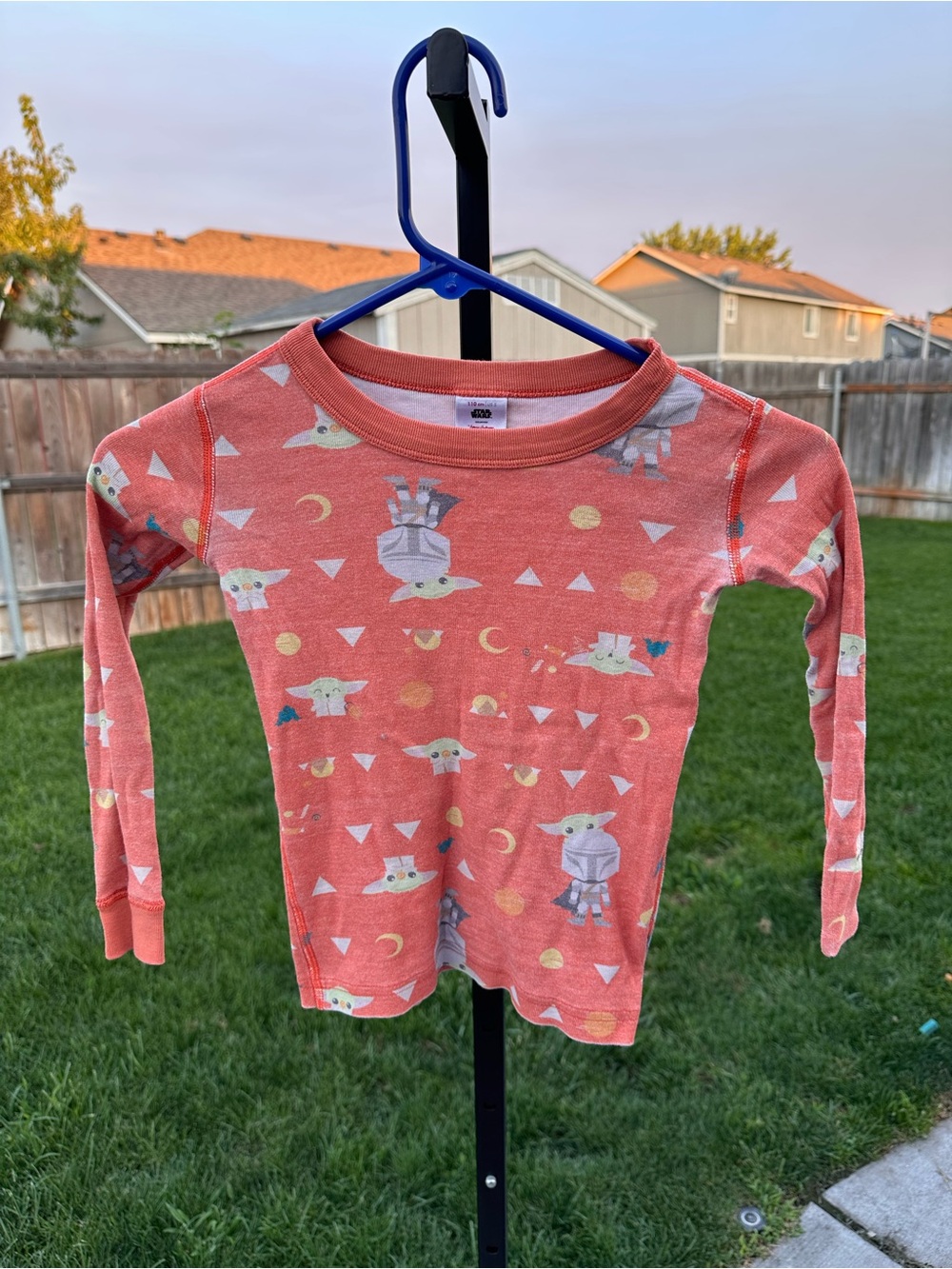 Hanna Anderson Star Wars size 5 yoda pajama top